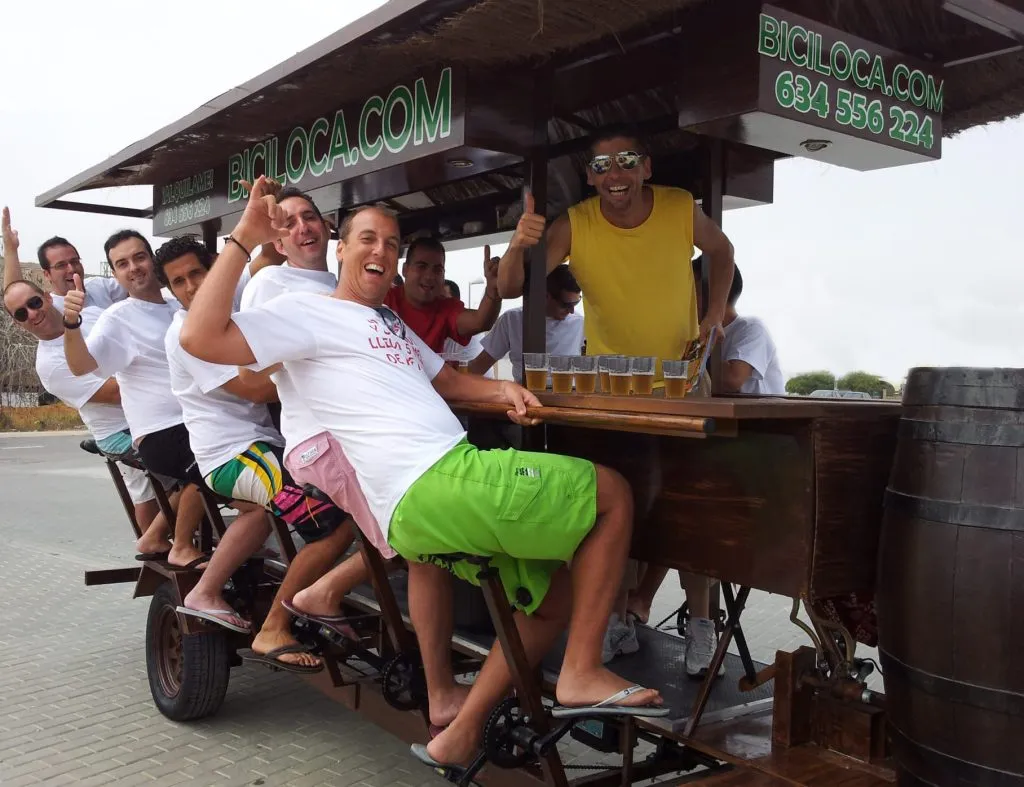 Beer bike barcelona